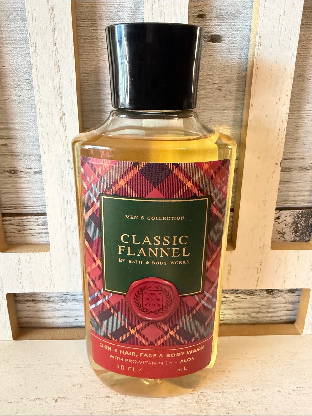 Bath & Body Works CLASSIC FLANNEL MEN 3-in-1 Hair Face Body Wash Shower Gel 10oz